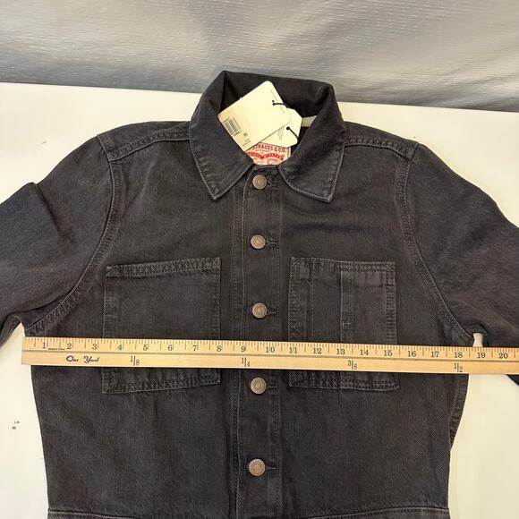 Levi’s Womens XS Denim Iconic Jumpsuit Standard Fit Black Cotton Western NWT - Picture 12 of 16